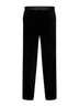 Pantaloni a sigaretta in velluto nero