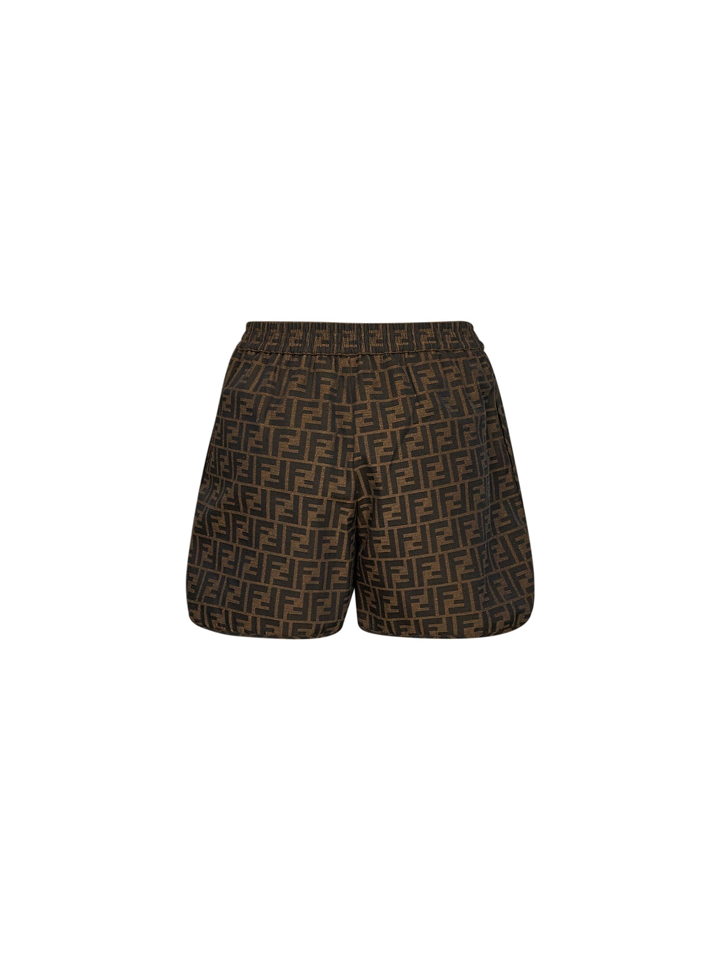 Brown FF canvas shorts