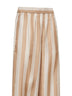 Beige Pequin silk pajama trousers