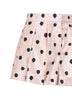 Pink printed silk taffeta shorts