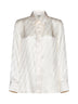 White FF silk shirt