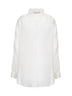 Camicia in organza bianca con motivo Fendi Ajour