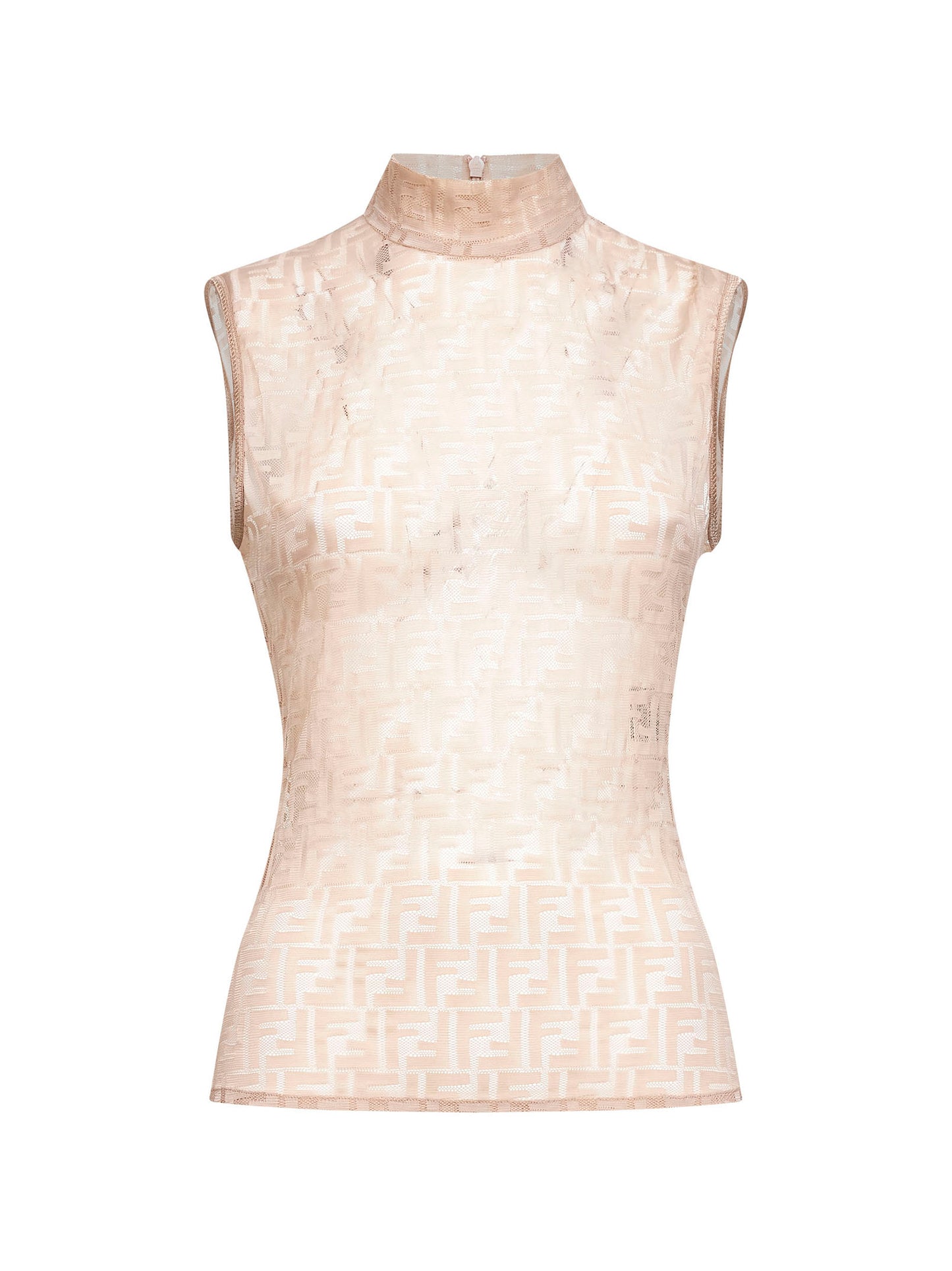 Pink FF stretch lace sleeveless top