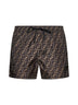 Short in nylon marrone Fendi