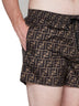 Short in nylon marrone Fendi