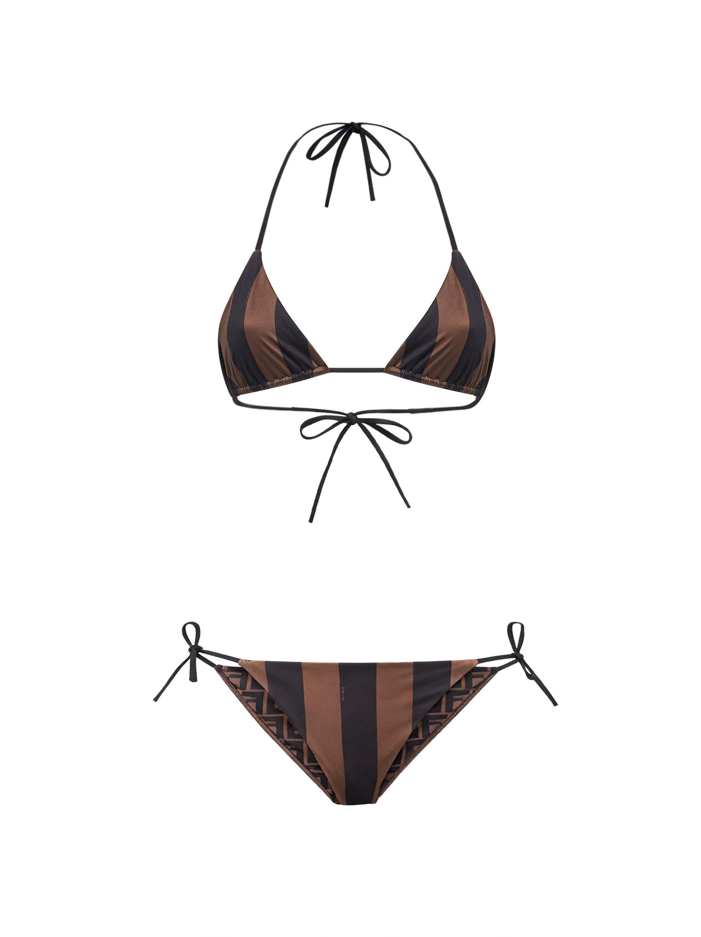 Two-tone reversible lycra bikini
