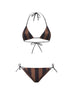 Two-tone reversible lycra bikini