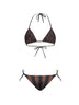 Two-tone reversible lycra bikini
