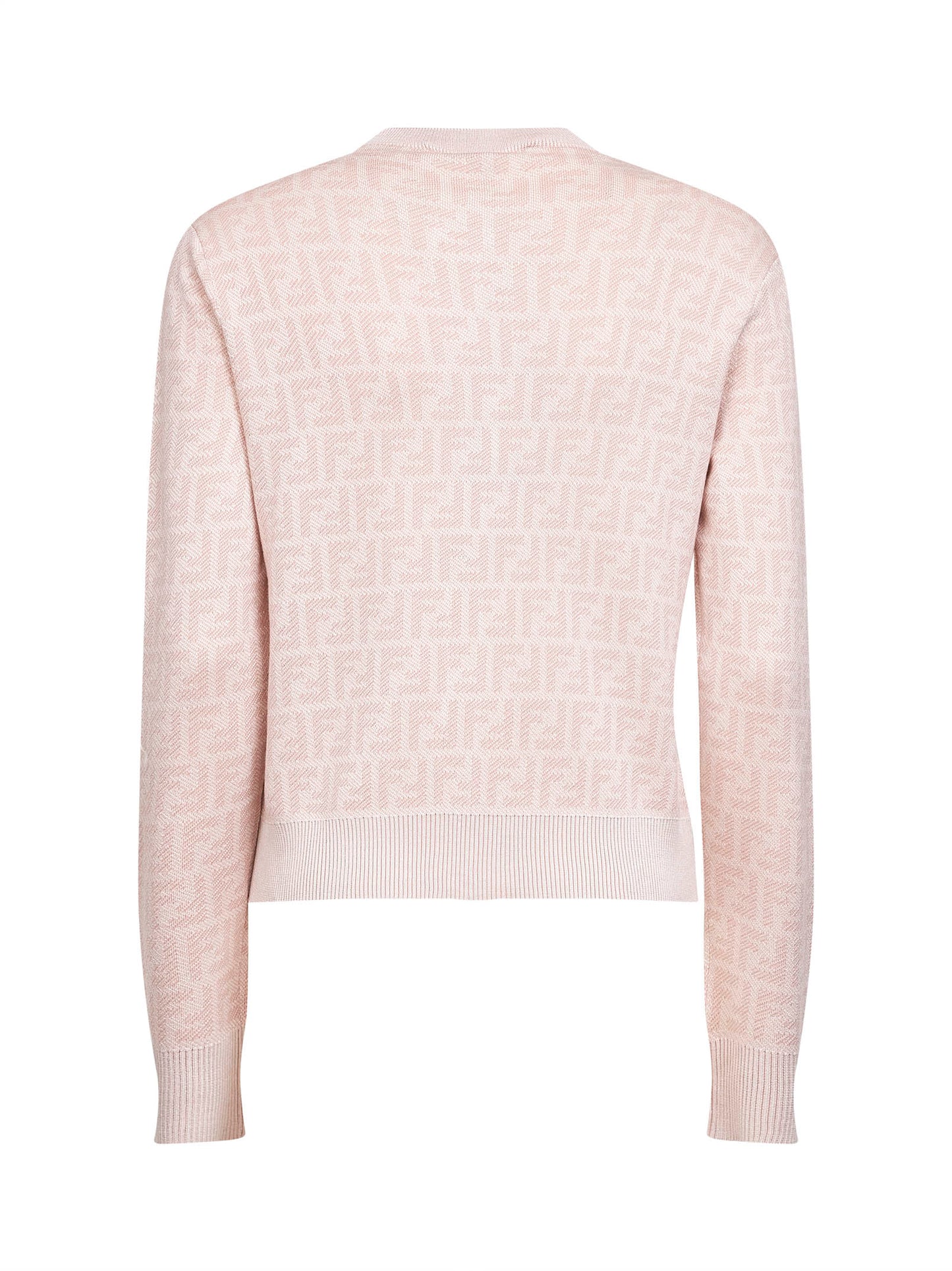Light pink FF wool cardigan