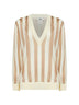 Beige Pequin silk and cotton sweater