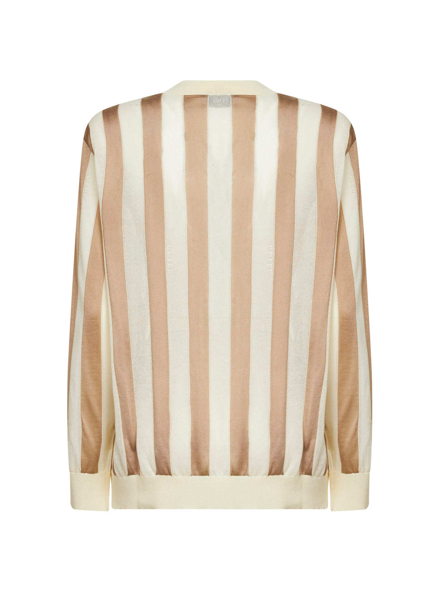 Beige Pequin silk and cotton sweater