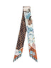 Bandeau double-face Wrappy in seta stampata
