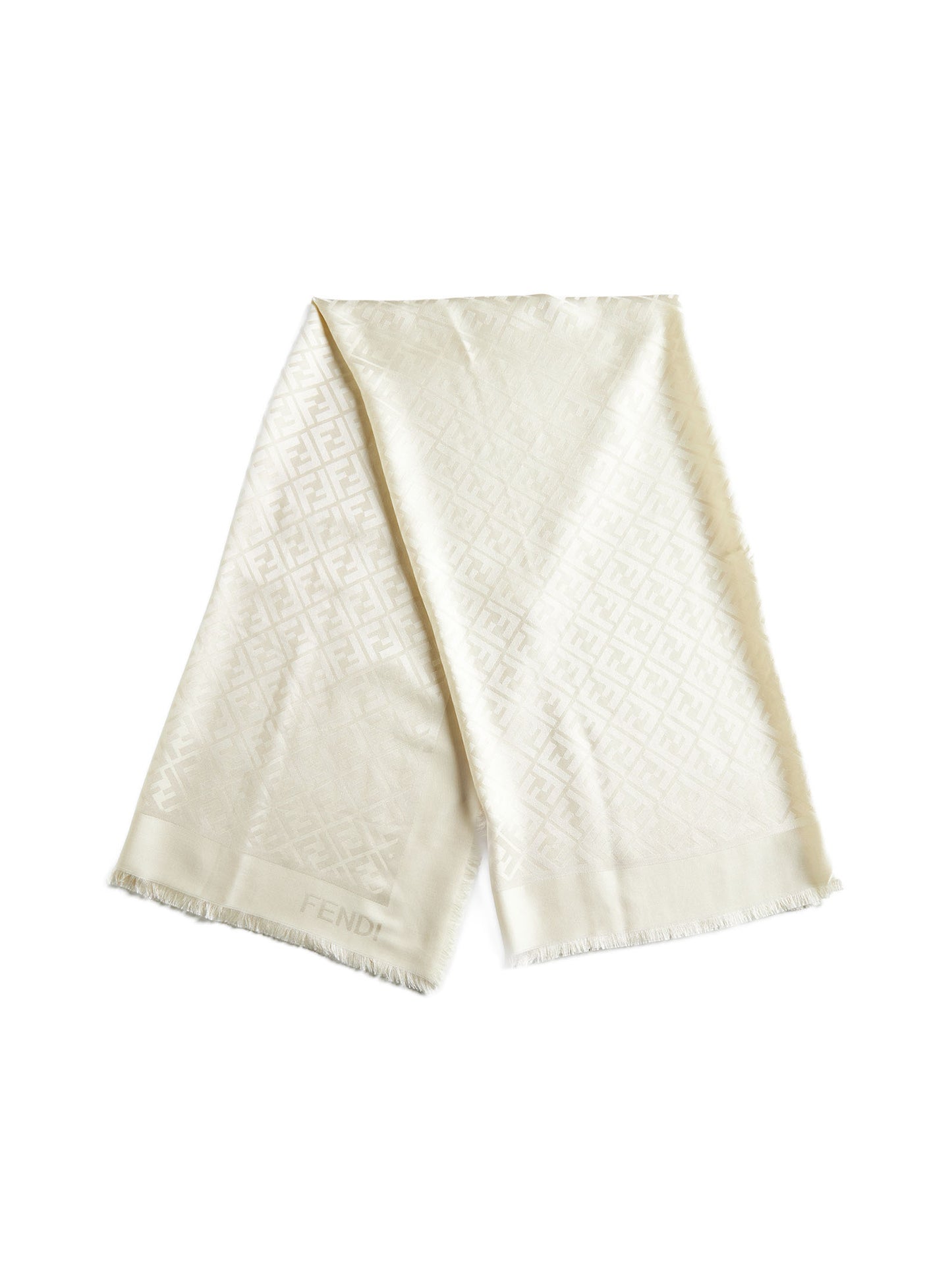 Ivory organic silk shaw