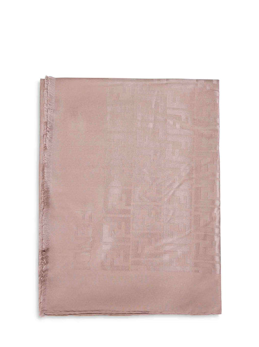 Stola FF in seta organica tortora