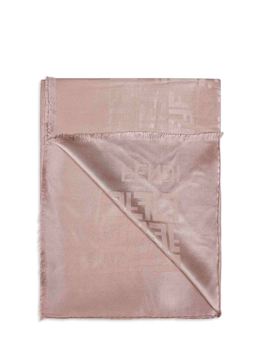 Stola FF in seta organica tortora