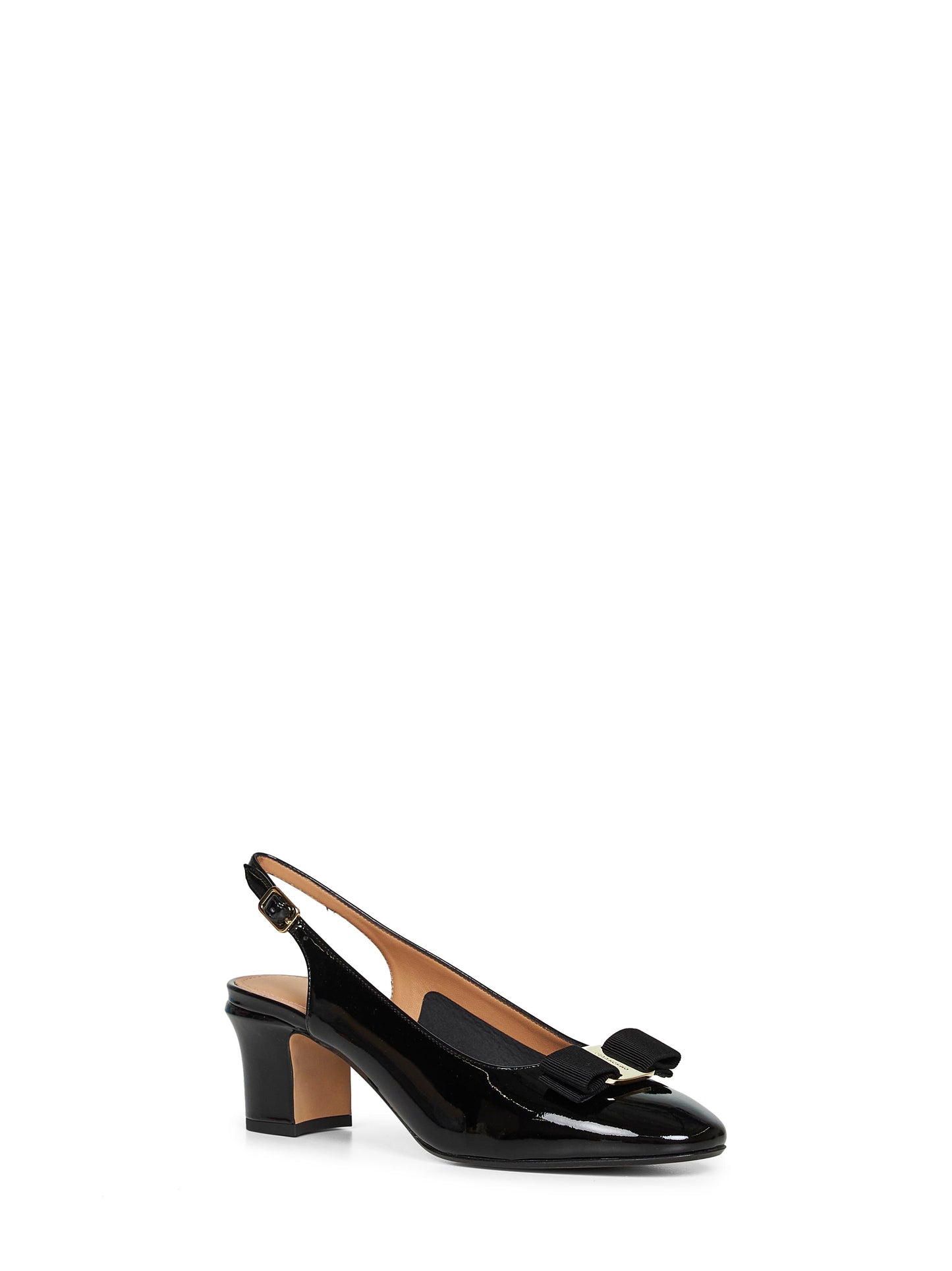 Black Vara bow slingback pumps