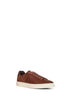 Sneakers basse Clayton in pelle e camoscio marrone