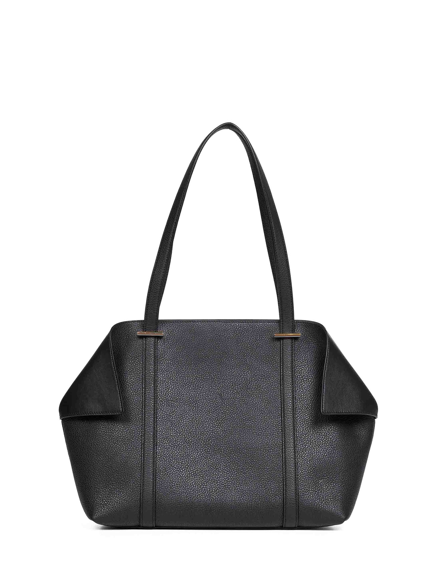 Black Scarf folded tote bag (M)