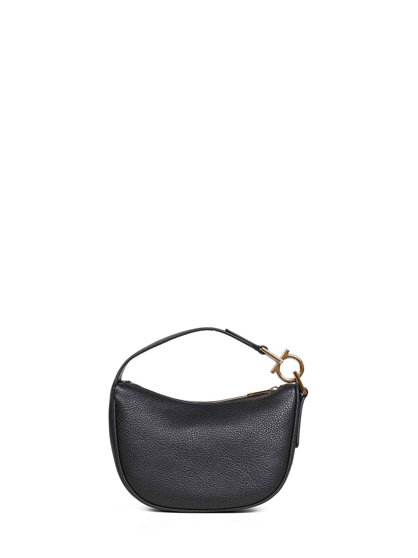 Black North-South mini hobo top handle bag