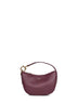 Plum North-South mini hobo top handle bag