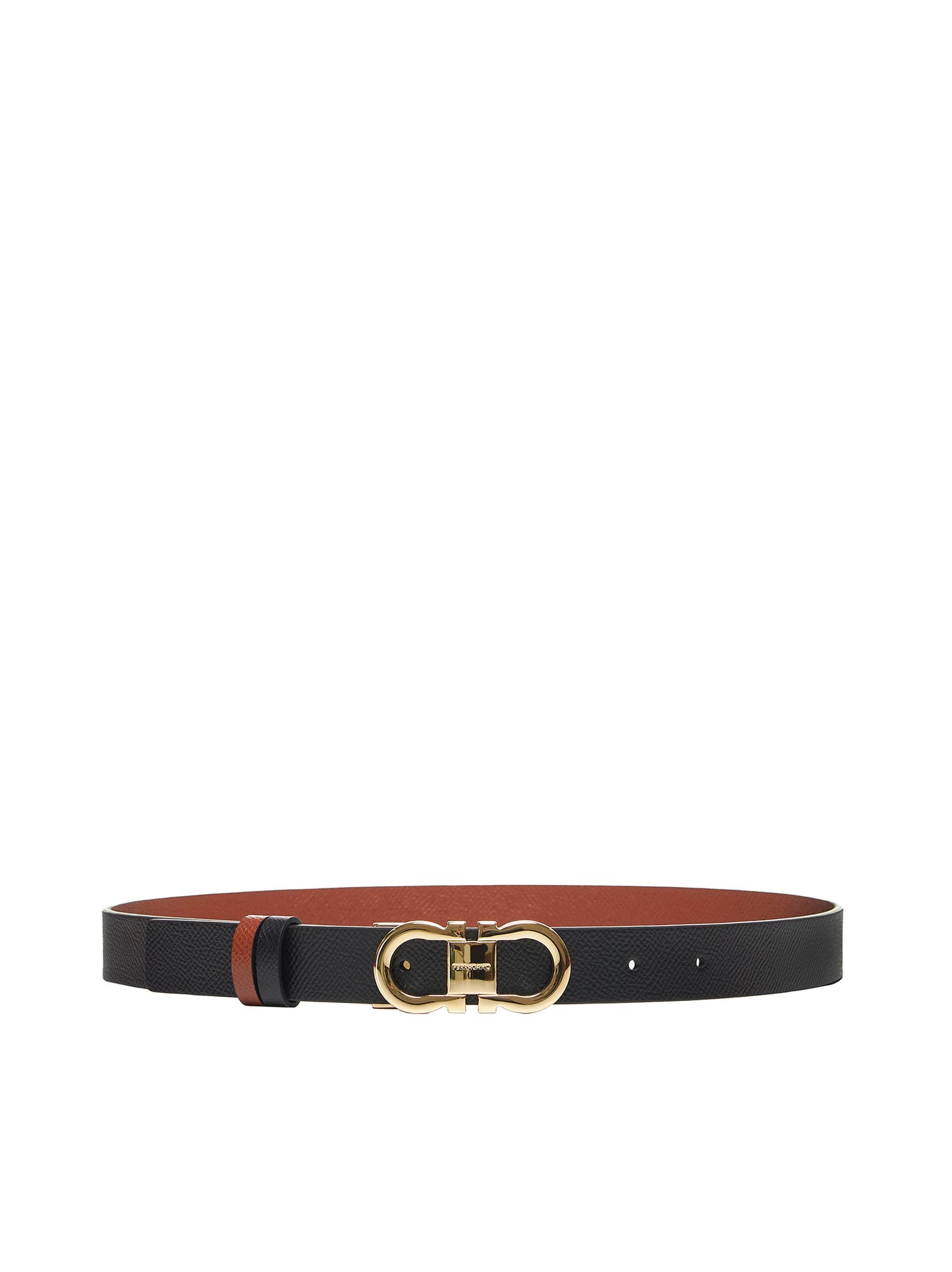 Black Reversible Gancini belt