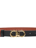 Black Reversible Gancini belt