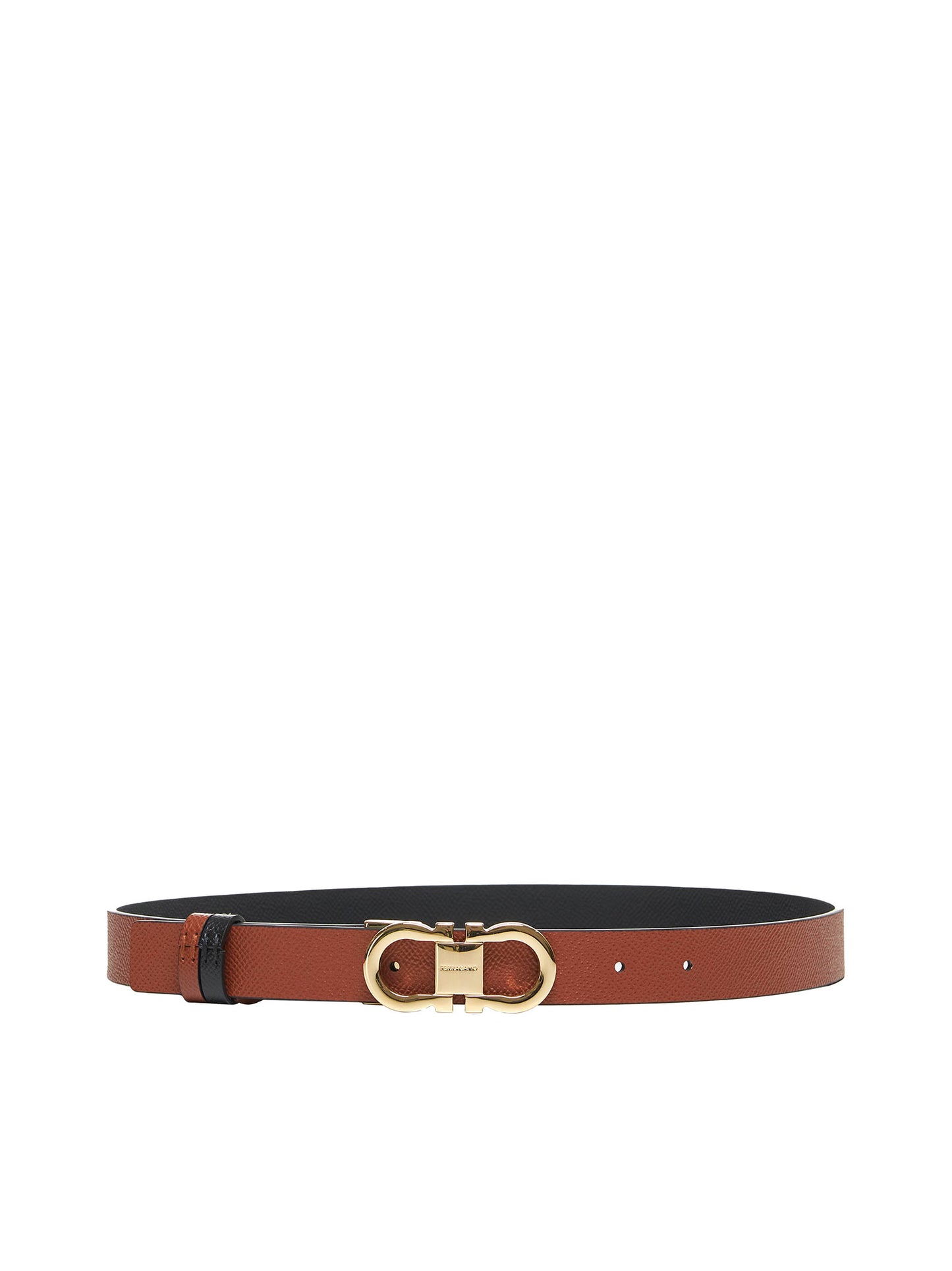Black Reversible Gancini belt
