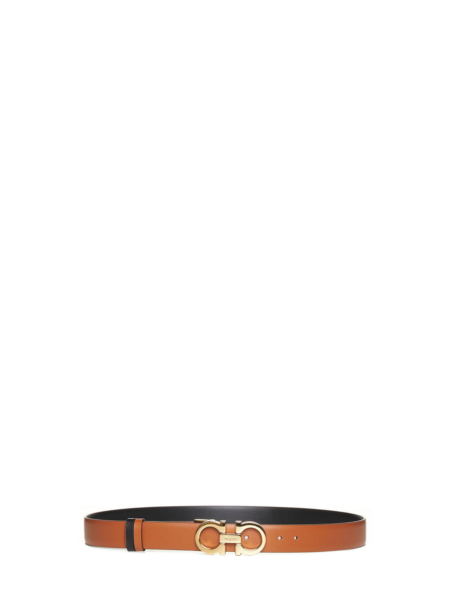 Cintura Gancini in pelle reversibile Ferragamo