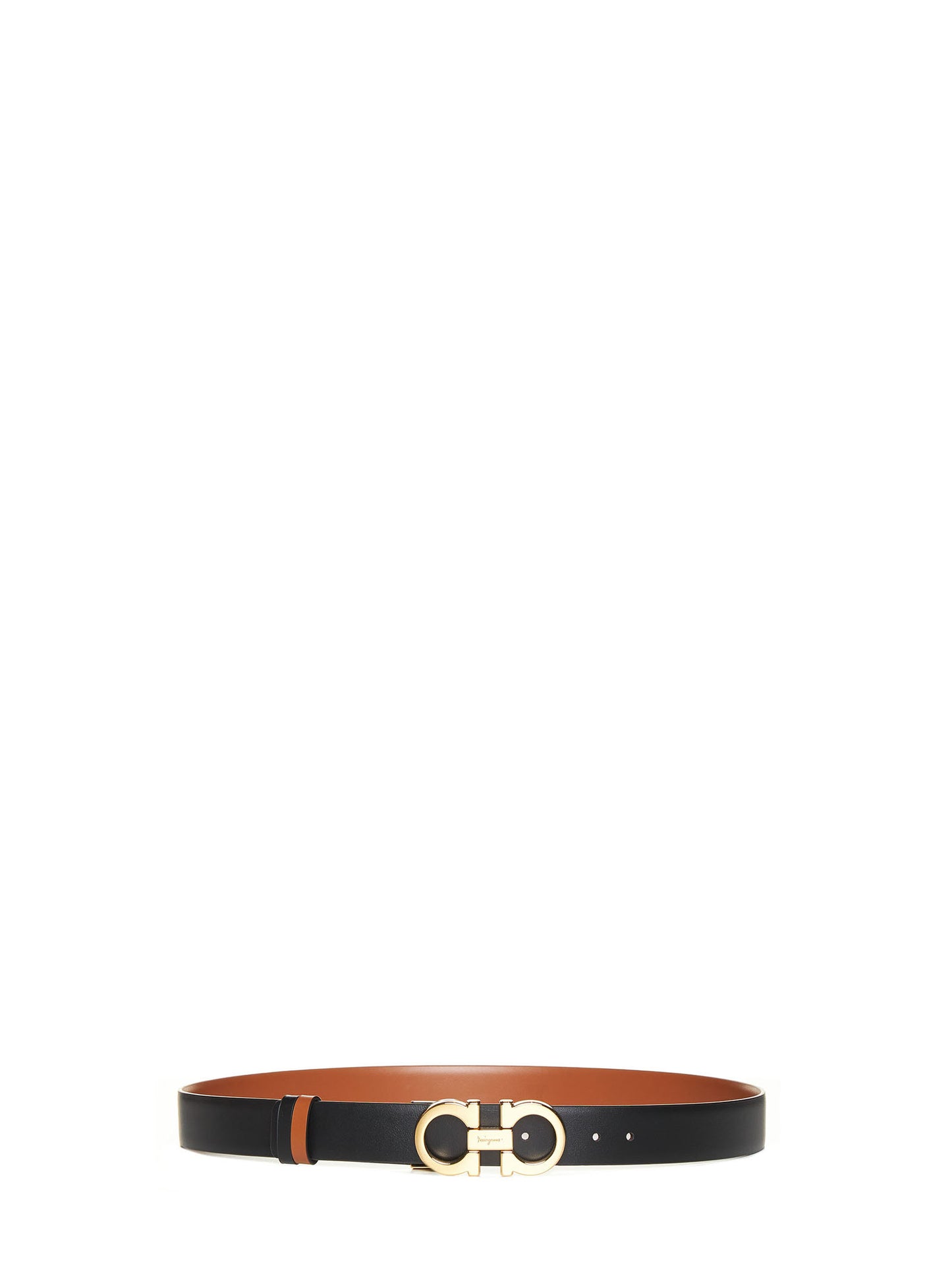 Cintura Gancini in pelle reversibile Ferragamo