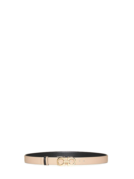 Gancini reversible leather belt by Ferragamo