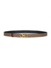 Caraway seed leather Gancini reversible belt