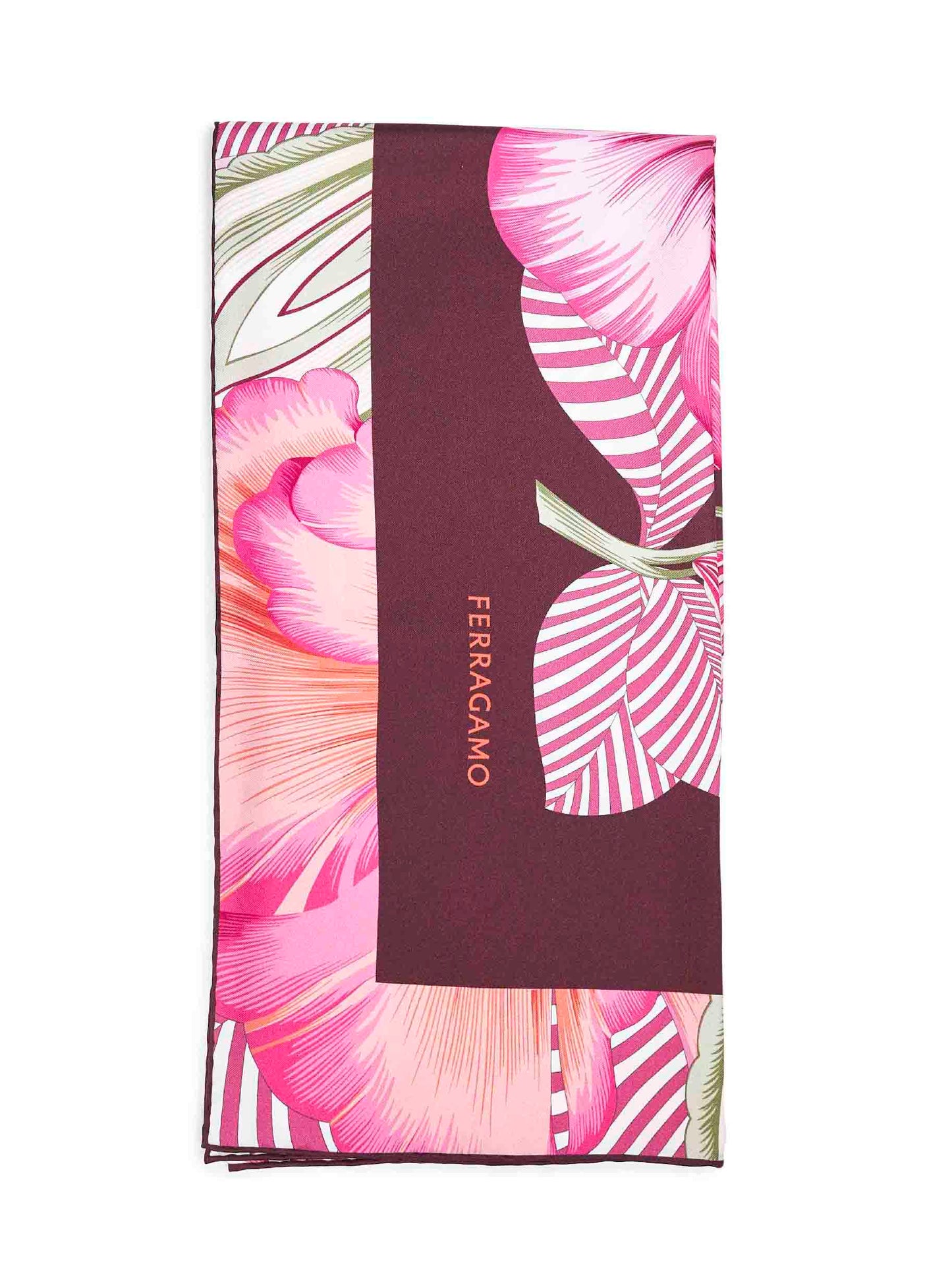 Brezza print silk twill scarf