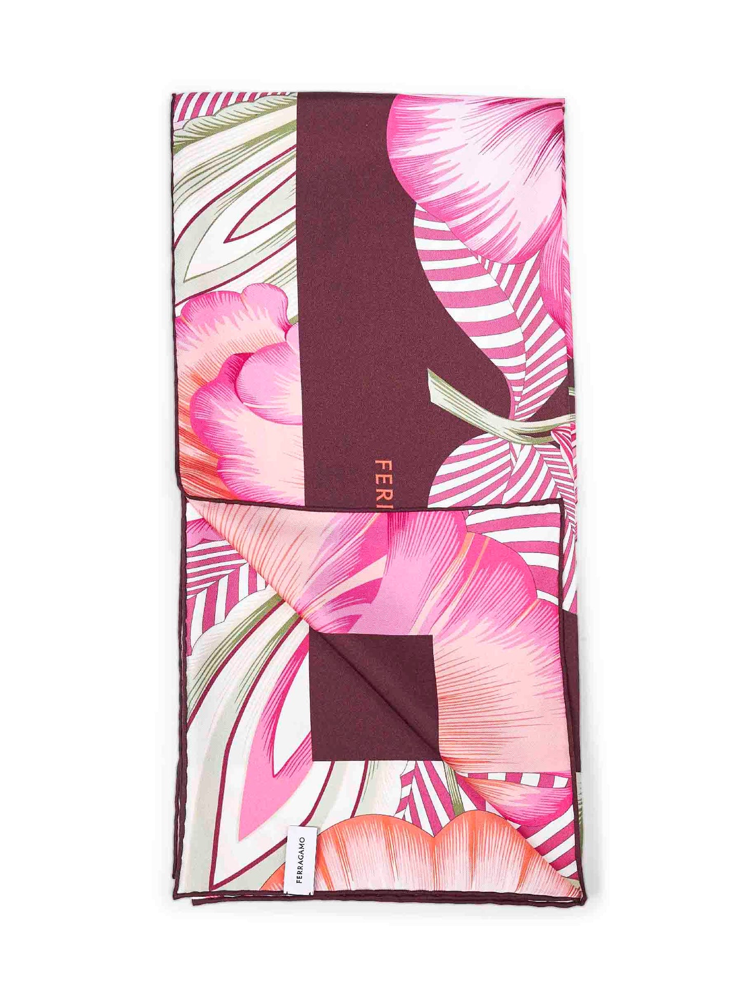 Brezza print silk twill scarf