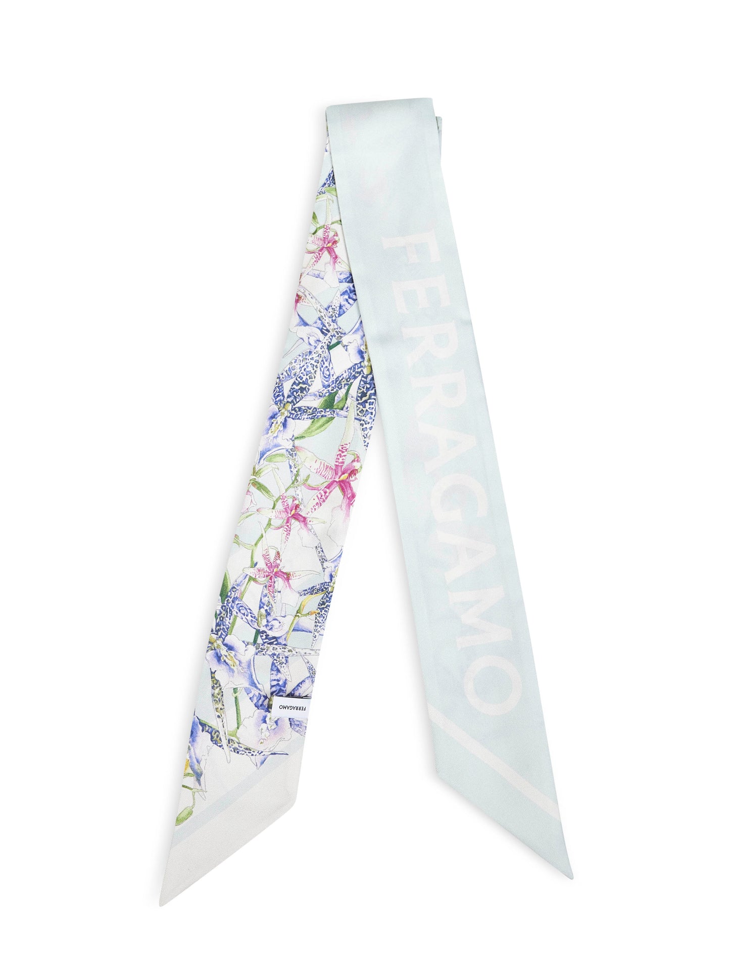 Gaia-printed silk twill bandeau
