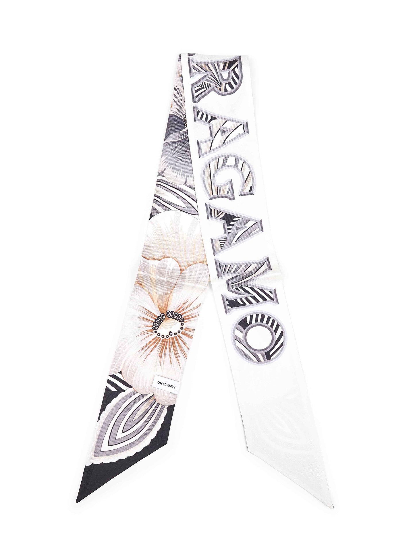 Brezza print silk twill bandeau