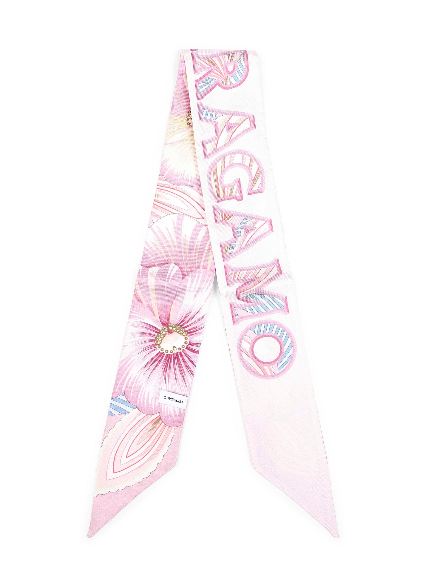 Brezza print silk twill bandeau