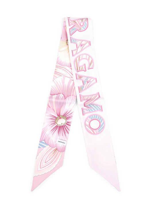 Brezza print silk twill bandeau