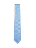 Gancini square print silk tie