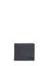 Black hammered calfskin Gancini wallet