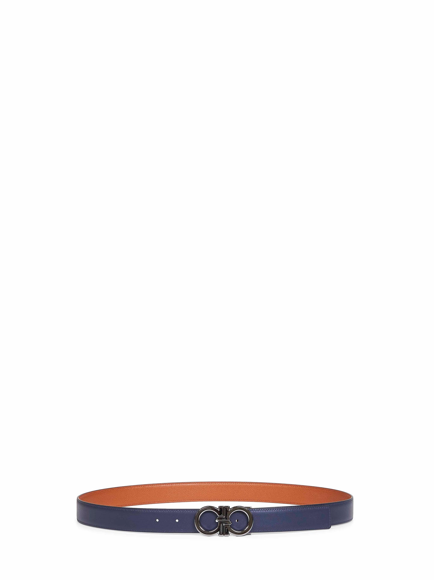 Two-tone Gancini reversible belt