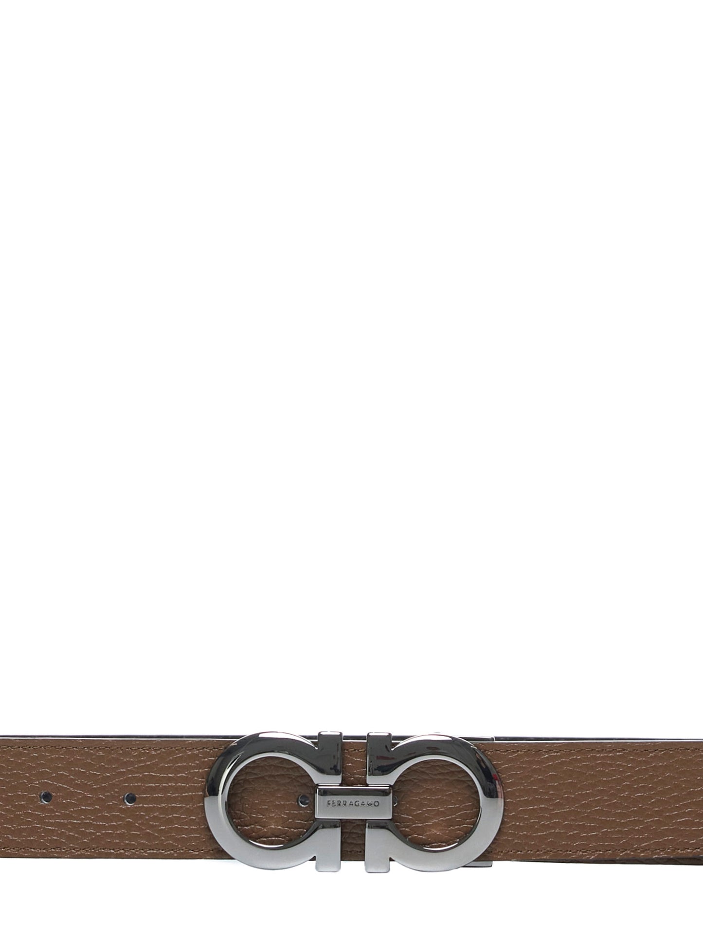 Gancini reversible leather belt by Ferragamo