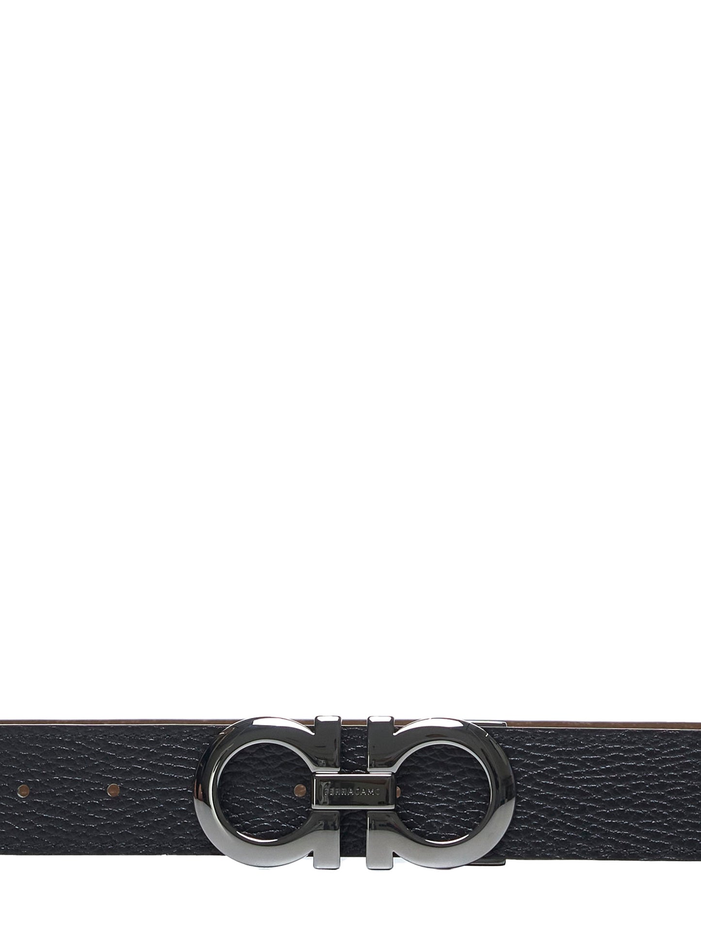 Gancini reversible leather belt by Ferragamo