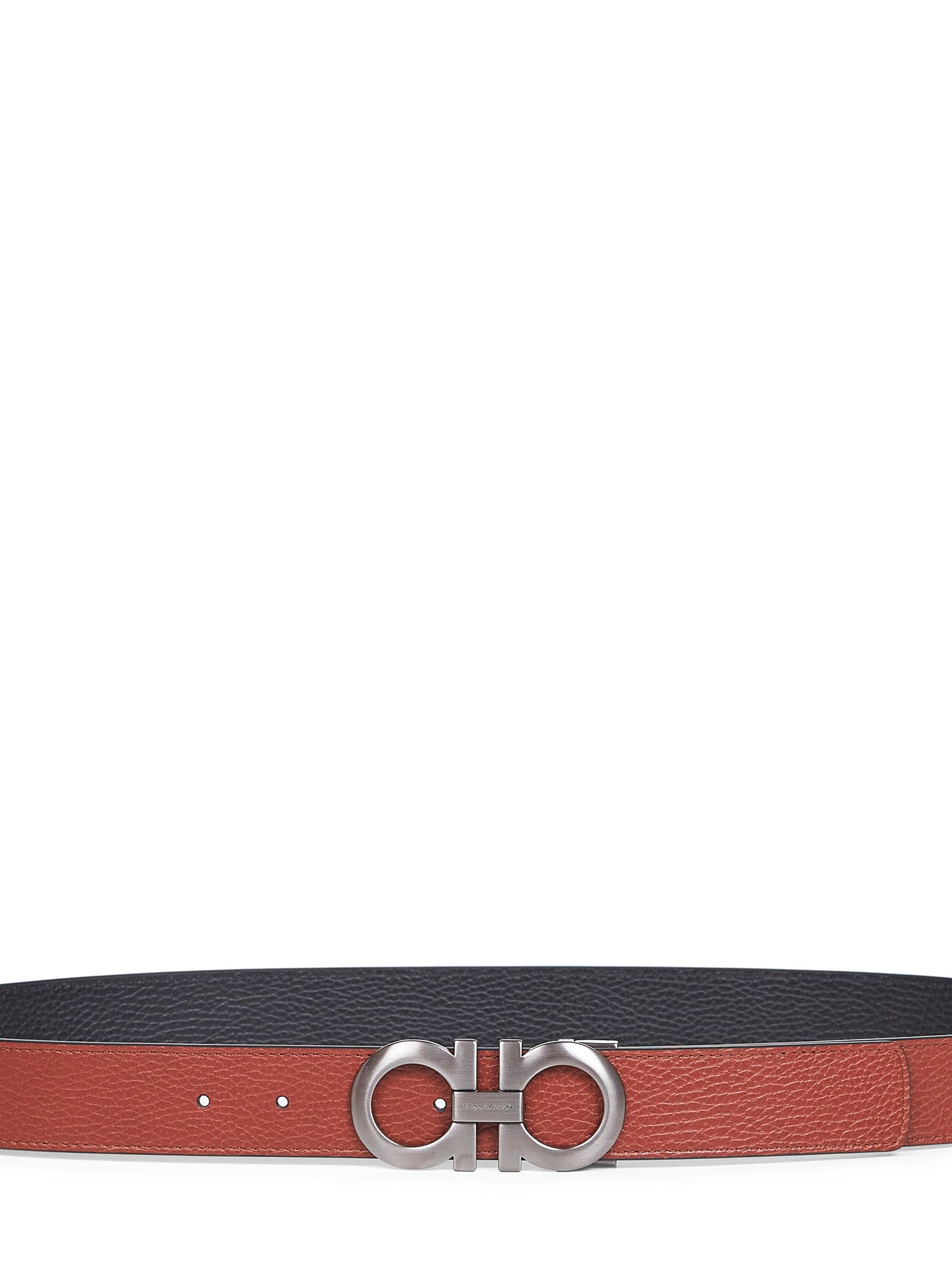 Two-tone Gancini reversible belt