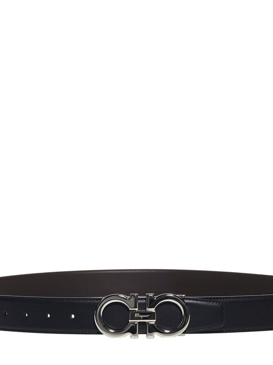 Cintura reversibile e regolabile Gancini