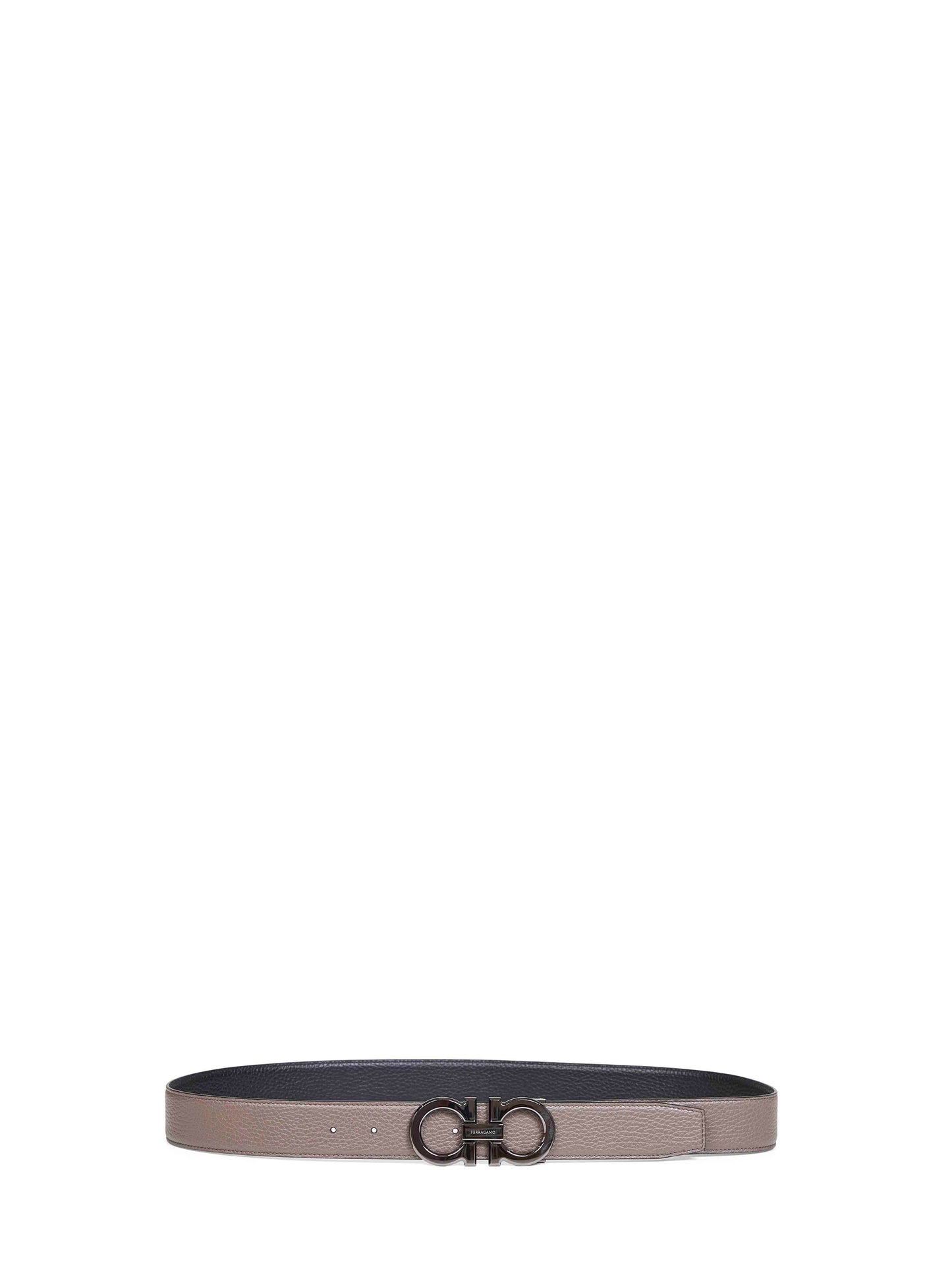 Two-tone Gancini reversible belt