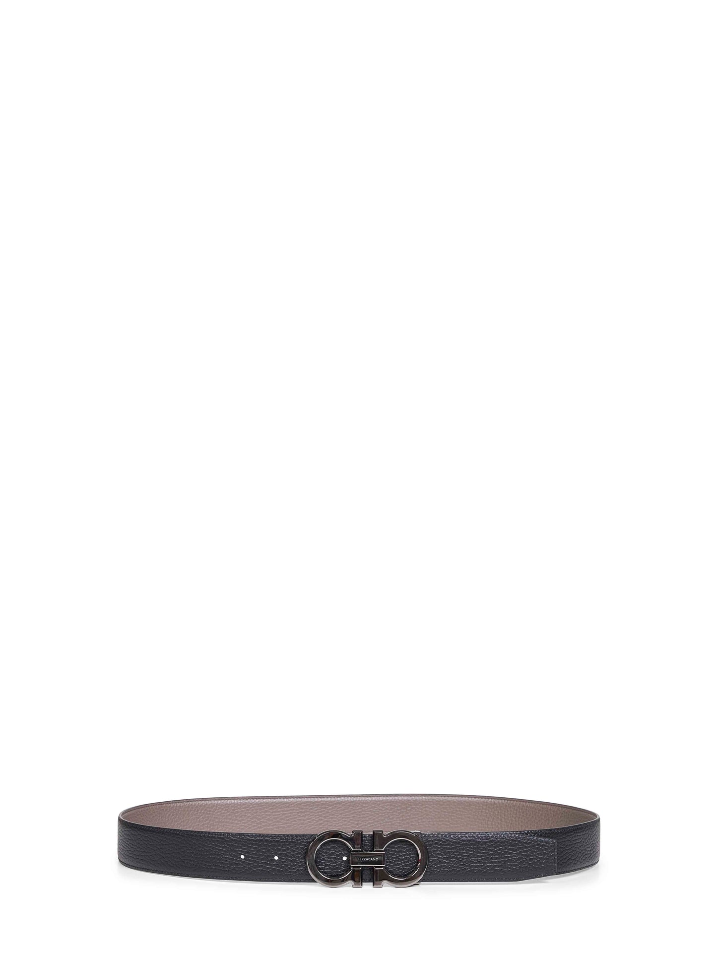 Two-tone Gancini reversible belt