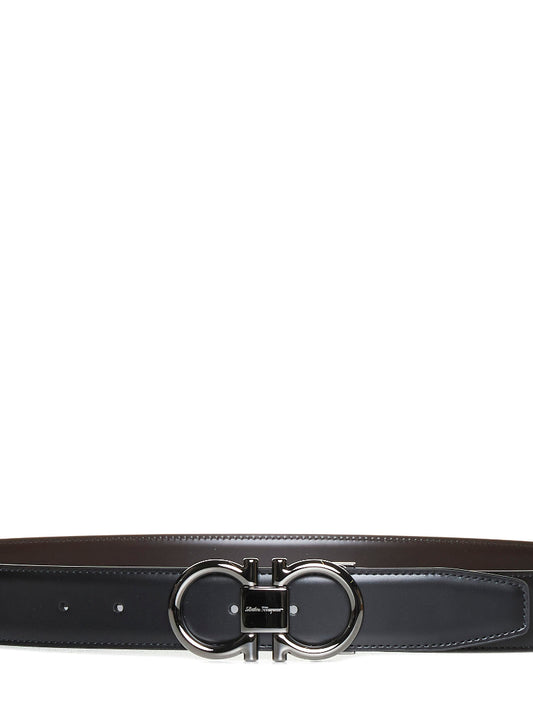 Cintura reversibile e regolabile Gancini