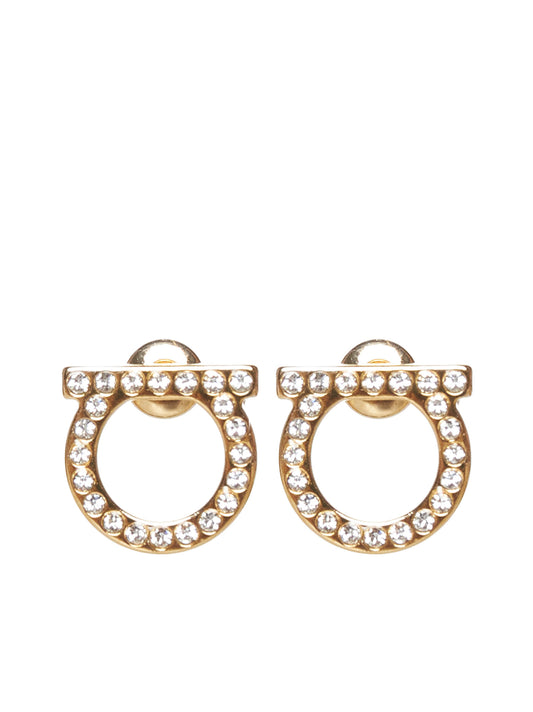 Gancini earrings with pearl by Ferragamo