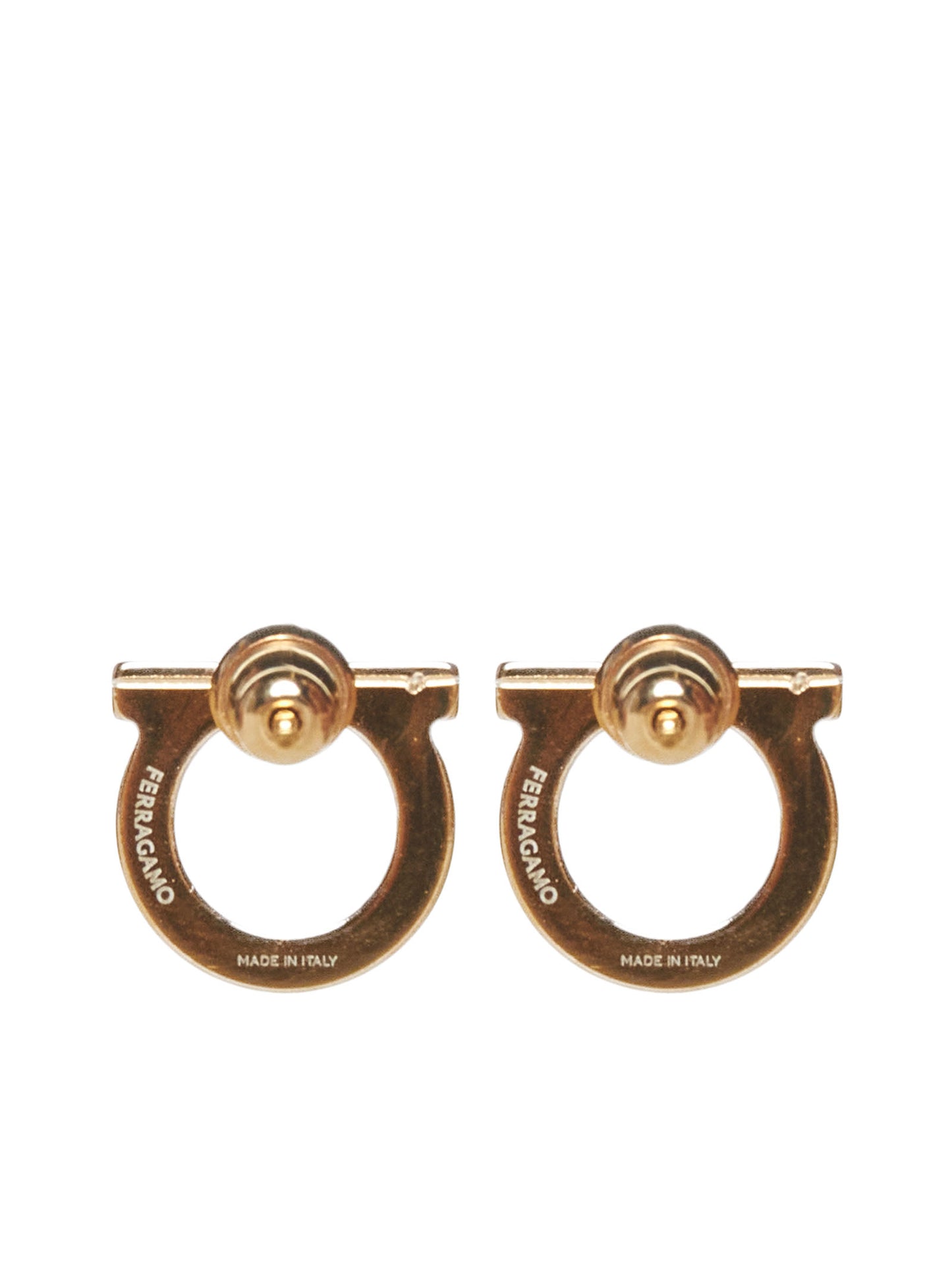 Gancini earrings with pearl by Ferragamo