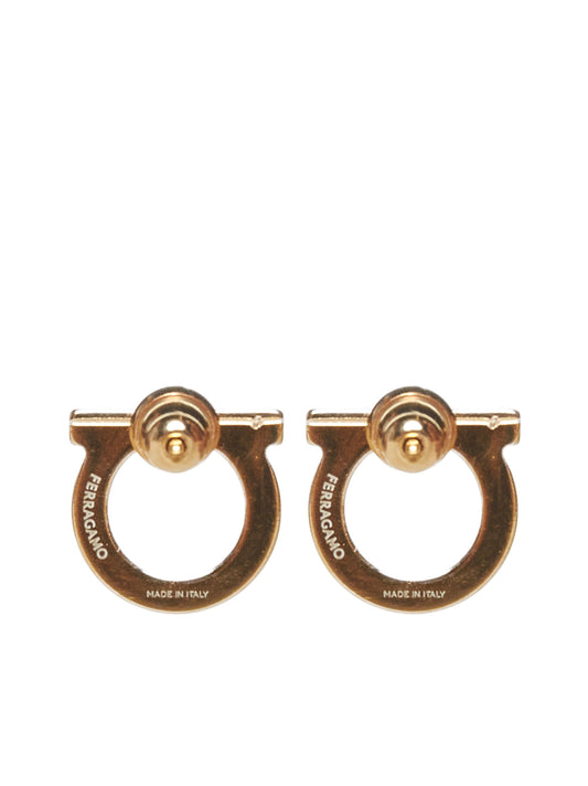 Gancini earrings with pearl by Ferragamo